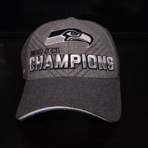 Seattle Seahawks Superbowl 48 Champions Gray Hat